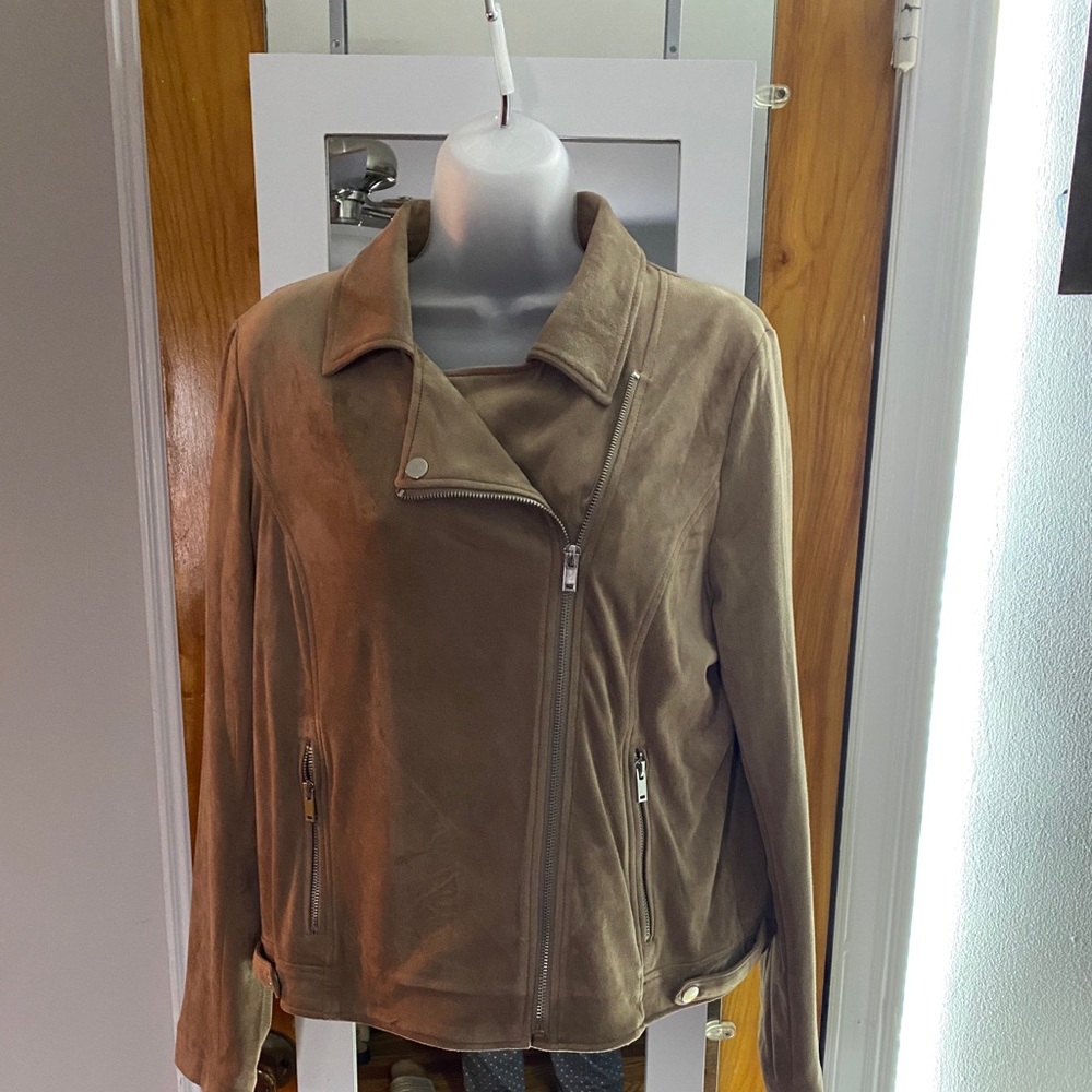 Ladies Faux Suede Jacket